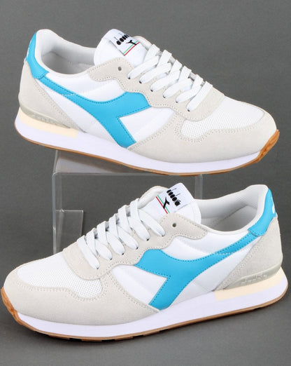 Diadora Camaro Trainers White/cyan