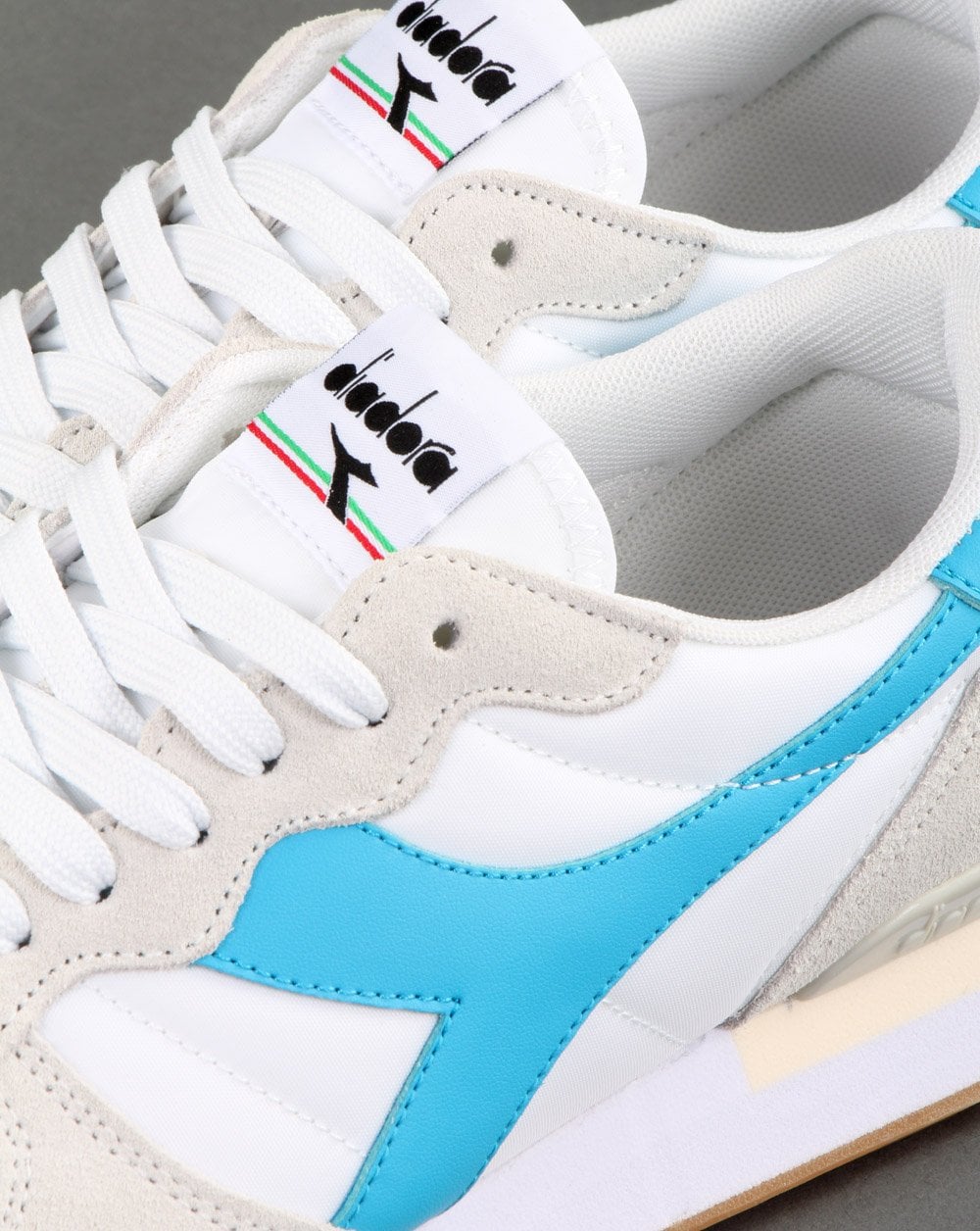 Diadora Camaro Trainers White/cyan