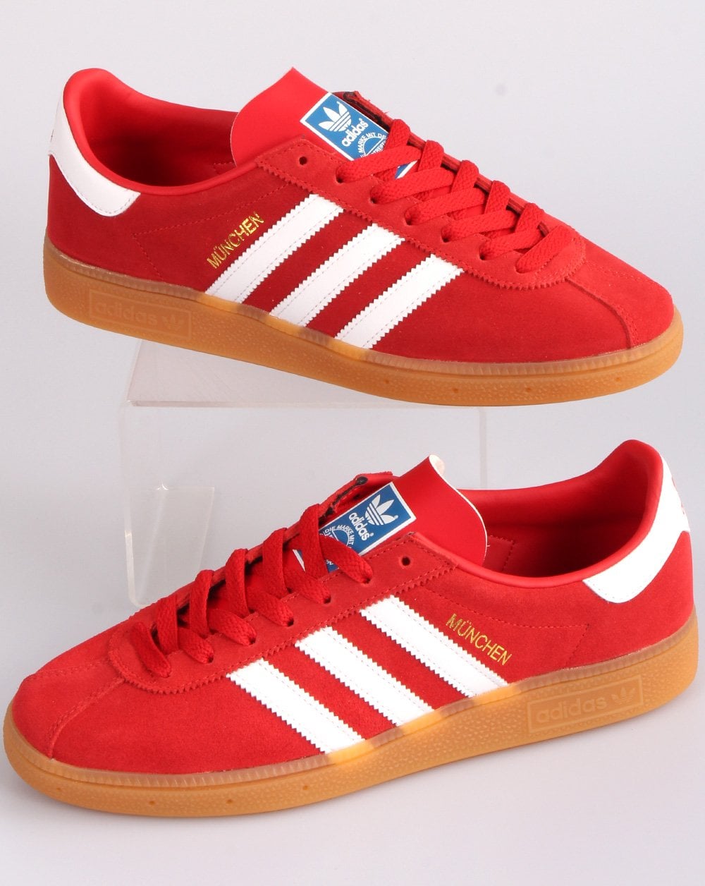 Adidas Munchen Trainers Red/White