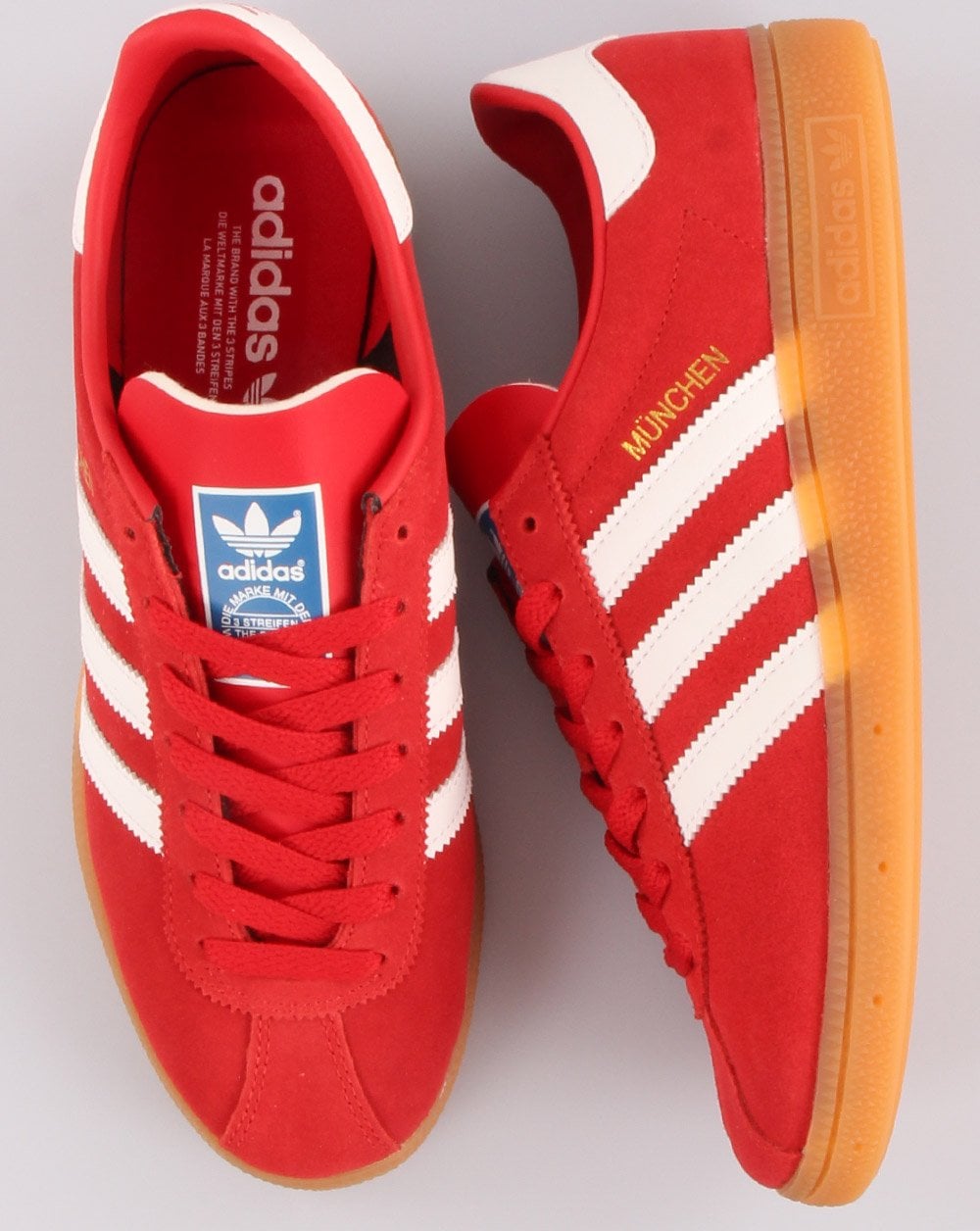 Adidas Munchen Trainers Red/White