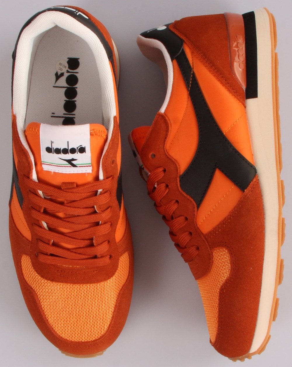 Diadora Camaro Trainers Gold Flame/Black