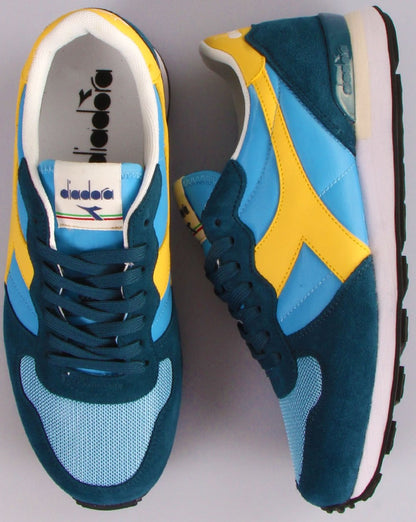 Diadora Camaro Trainers China Blue/Yellow