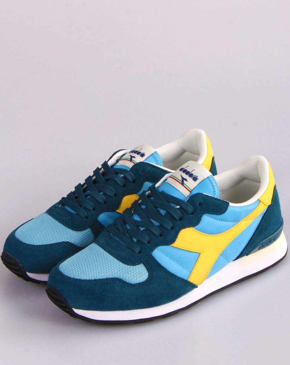 Diadora Camaro Trainers China Blue/Yellow