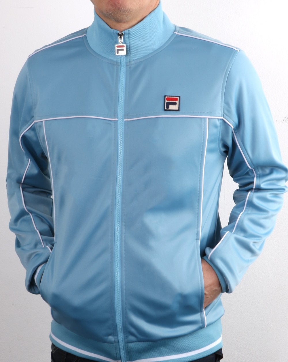 Fila Vintage Terry Track Top Air Blue
