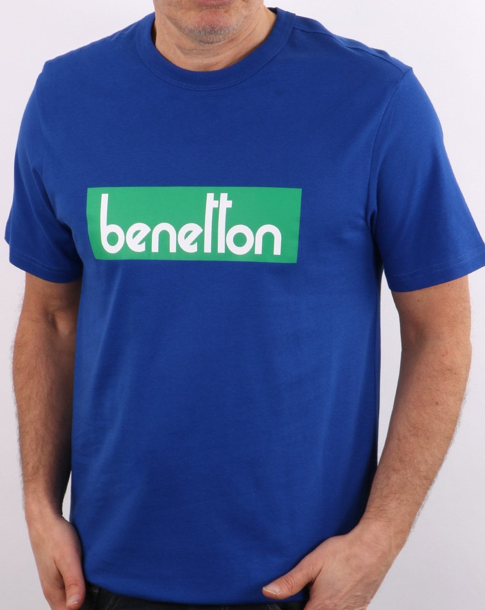 Benetton Classic Logo T-shirt Royal