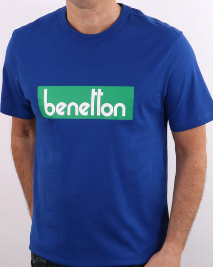 Benetton Classic Logo T-shirt Royal