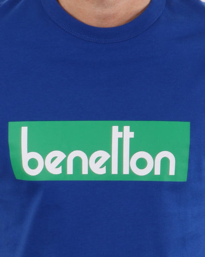 Benetton Classic Logo T-shirt Royal
