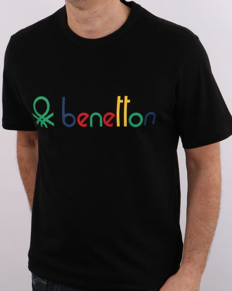 Benetton Classic Logo T-shirt Black