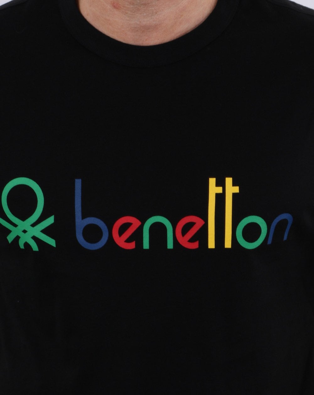 Benetton Classic Logo T-shirt Black