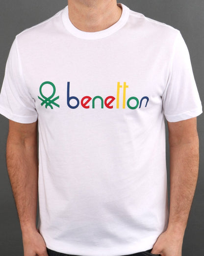 Benetton Classic Logo T-shirt White