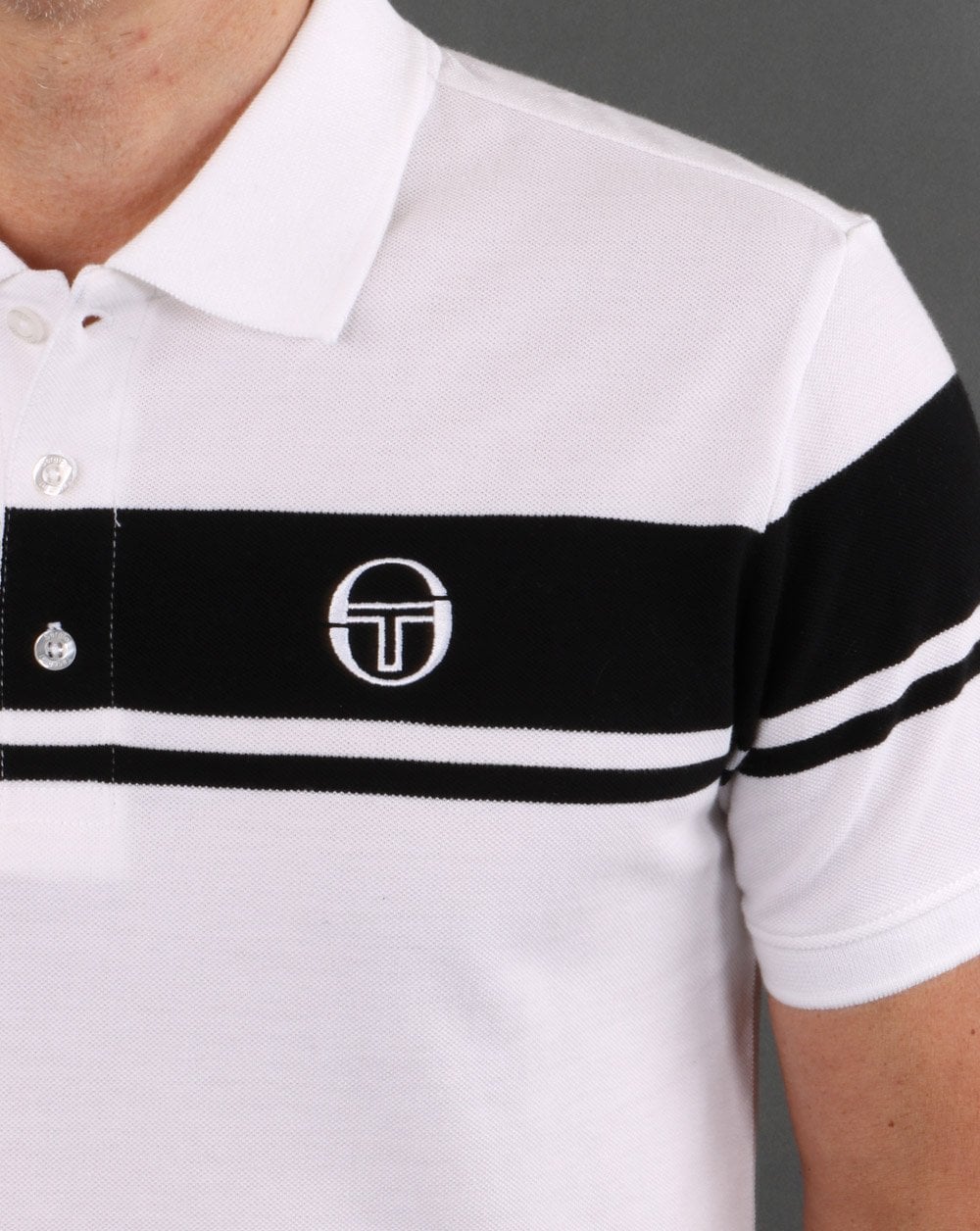 Sergio Tacchini Young Line Polo Shirt White/Black