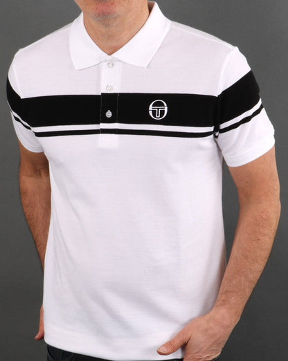 Sergio Tacchini Young Line Polo Shirt White/Black