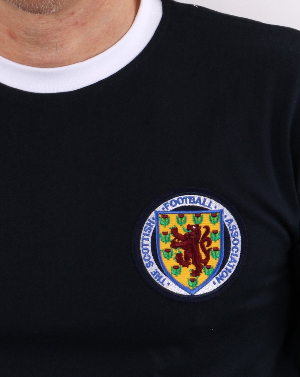 80s Casual Classics Scotland 1967 Long Sleeve Shirt Navy