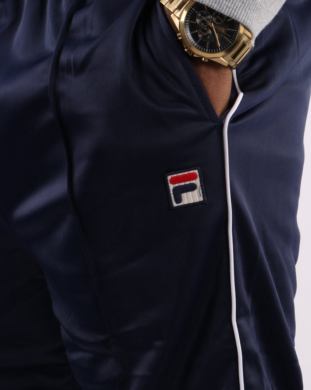 Fila Vintage Terry Track Pants Navy
