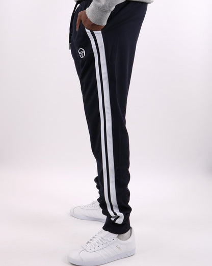 Sergio Tacchini Twin Stripe Track Pants Navy/White