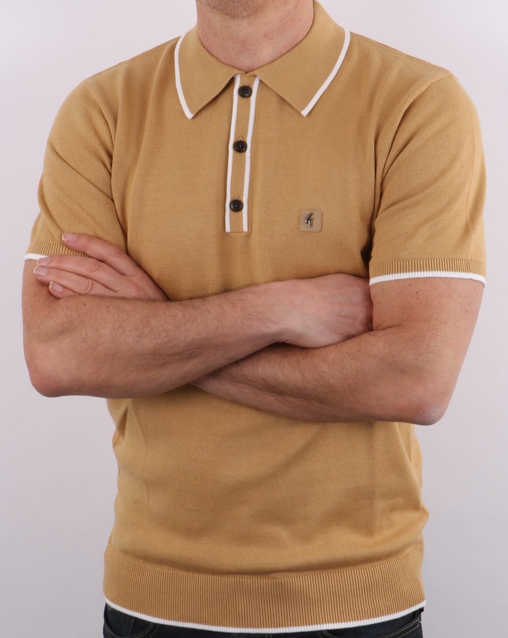 Gabicci Vintage Lineker Polo Sand