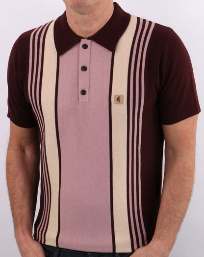 Gabicci Vintage Searle Polo Oxblood