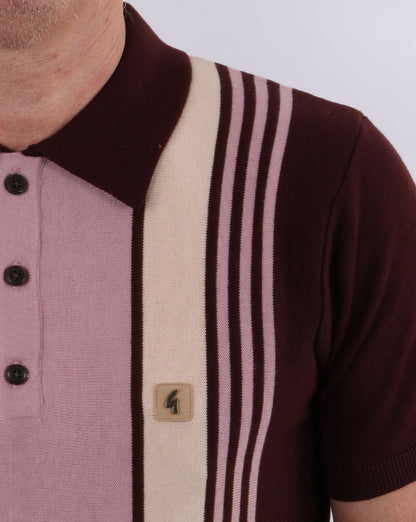Gabicci Vintage Searle Polo Oxblood