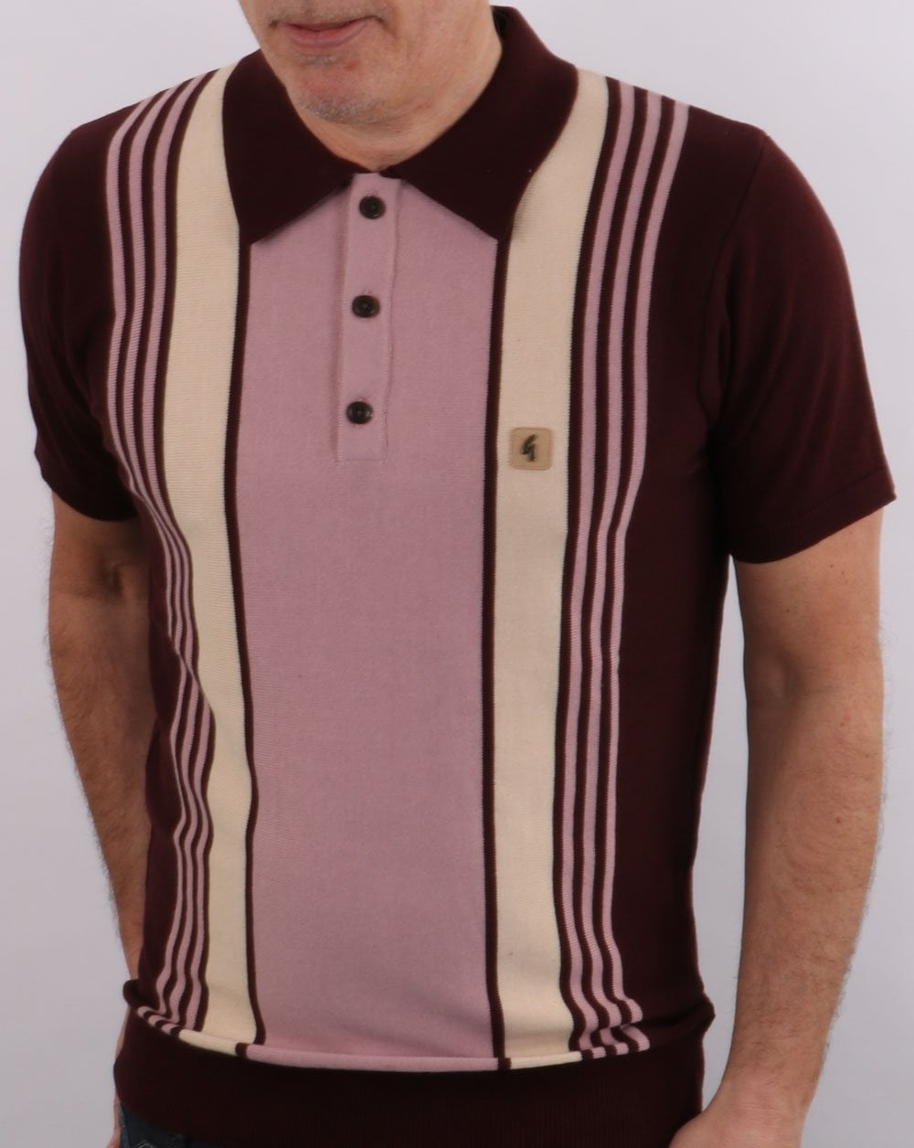 Gabicci Vintage Searle Polo Oxblood