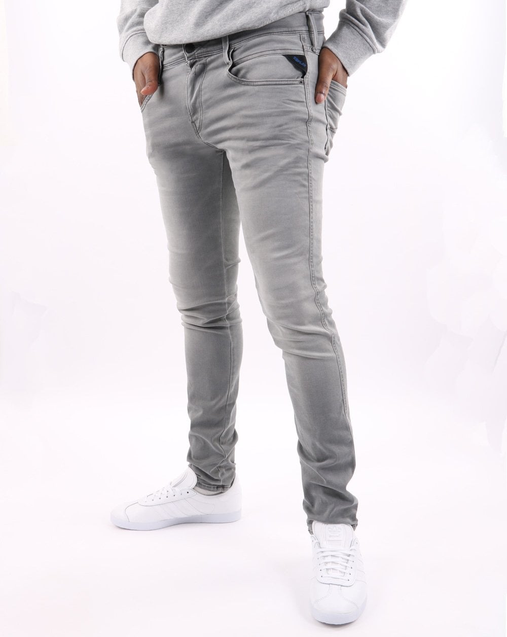 Replay Anbass Jeans Hyperflex Grey