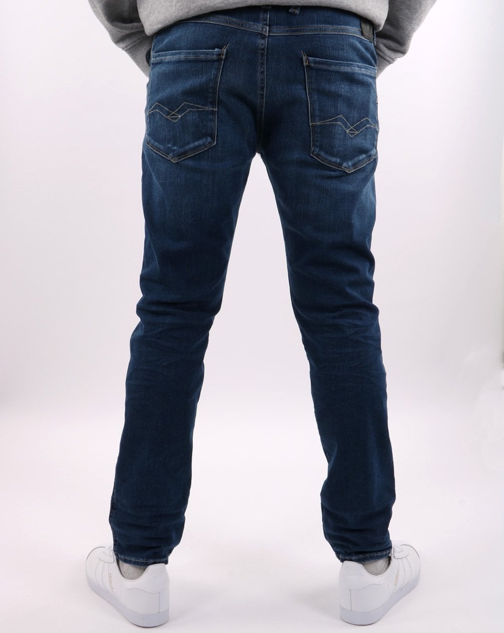 Replay Anbass Hyperflex Re-used Jeans Blue