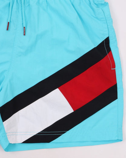 Tommy Hilfiger Drawstring Swim Shorts Fresh Aqua