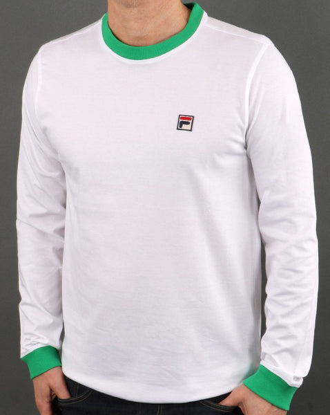 Fila Vintage Retro Long Sleeve White/Green