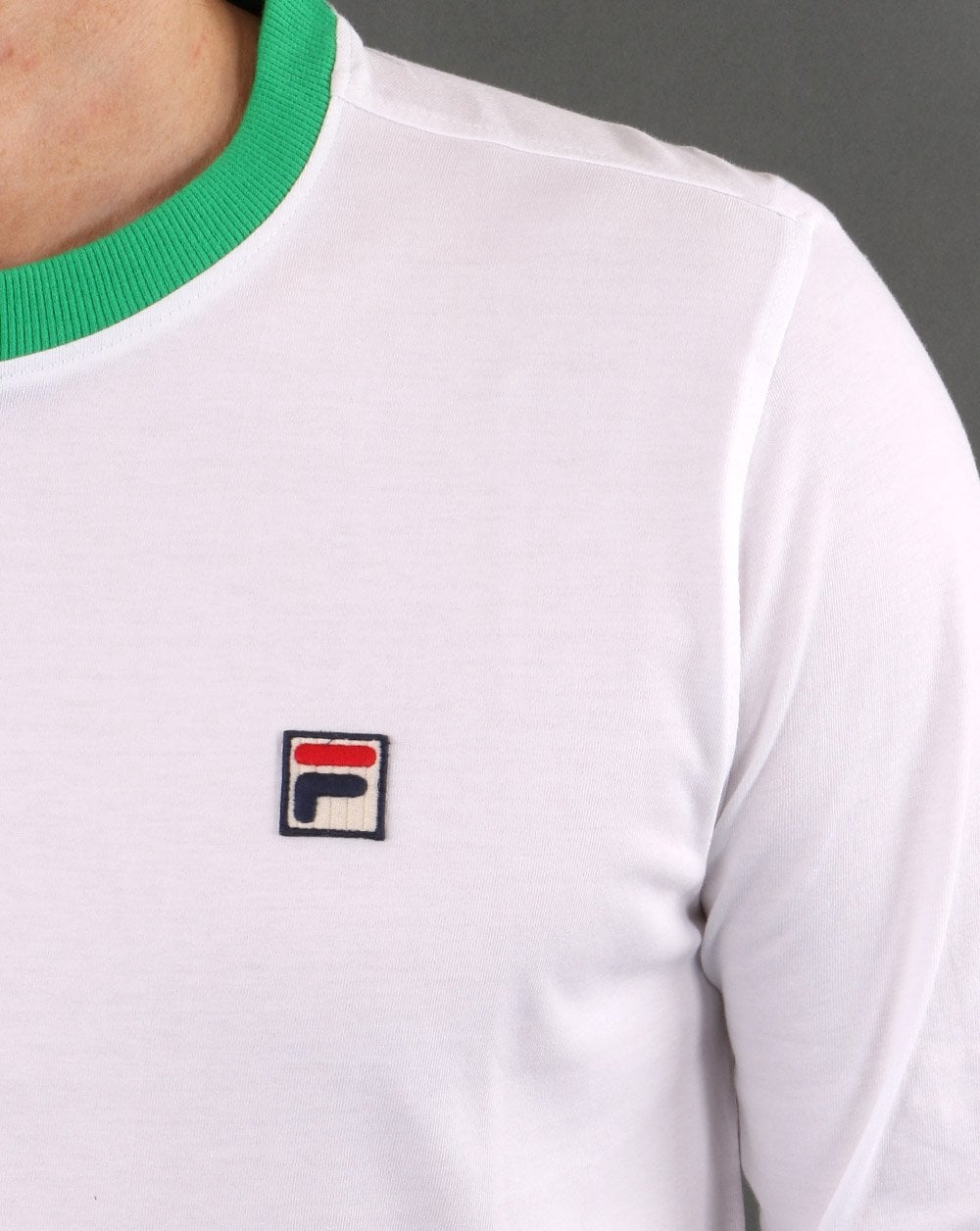 Fila Vintage Retro Long Sleeve White/Green