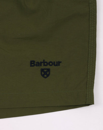 Barbour Logo Swim Shorts Olive