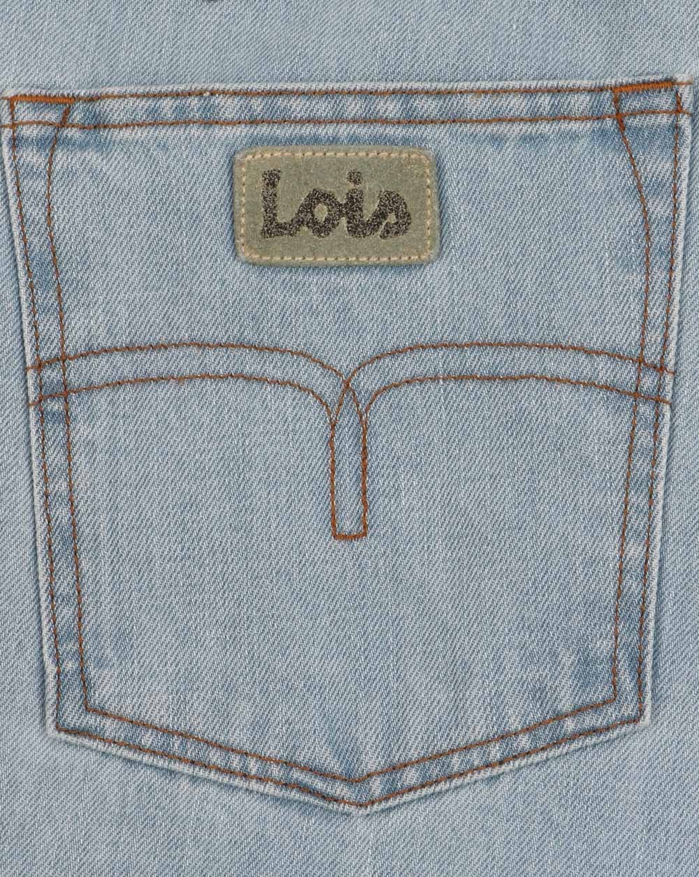Lois Terrace Regular Taper Jeans Bleach Wash
