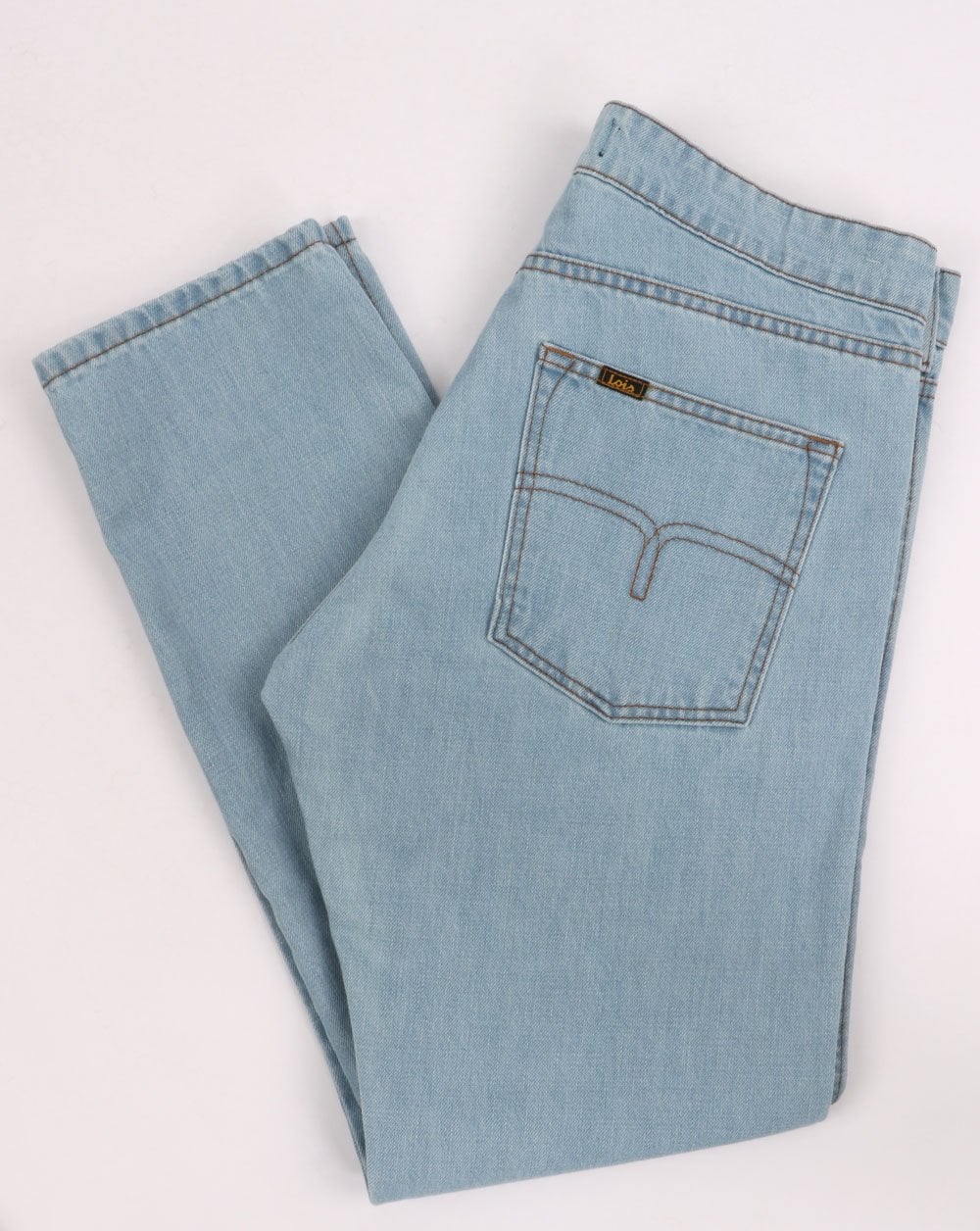 Lois Terrace Regular Taper Jeans Bleach Wash