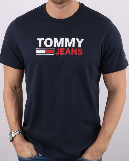 Tommy Jeans Logo T-shirt Navy