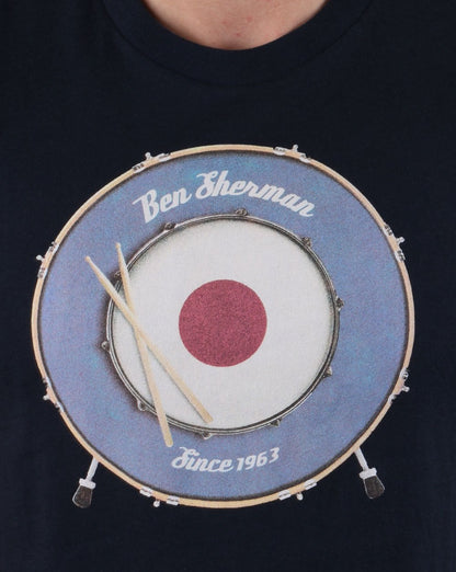 Ben Sherman Drum T-shirt Dark Navy