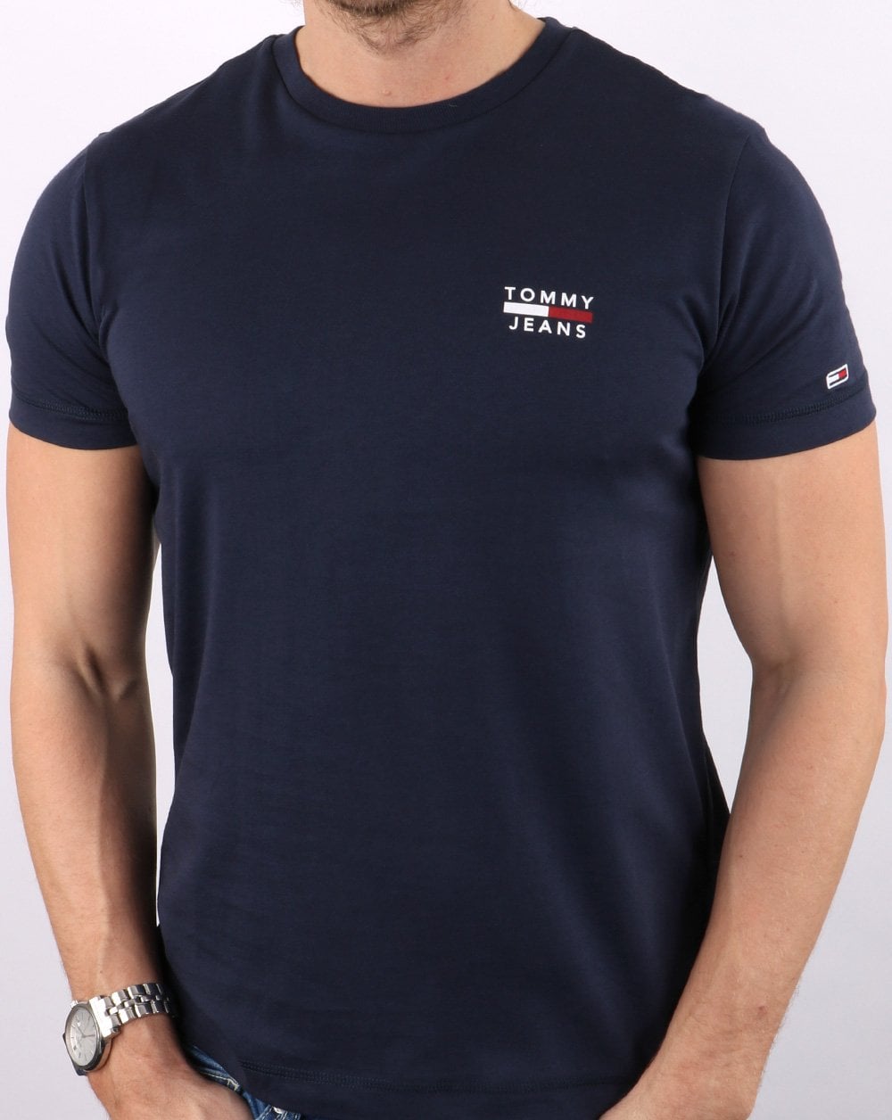 Tommy Jeans Chest Logo T-shirt Navy