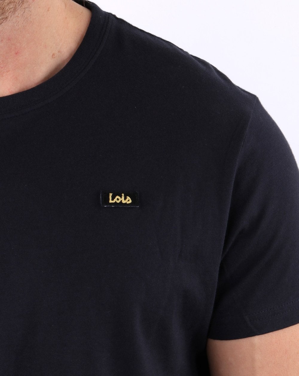 Lois Label T Shirt Navy