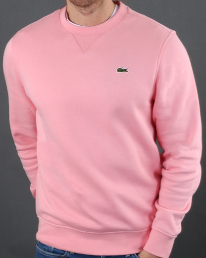 Lacoste Crew Neck Sweatshirt Pink