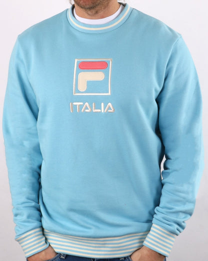 Fila Vintage Empire Crew Sweat Air Blue