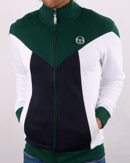 Sergio Tacchini Vero Track Top Green / White / Navy