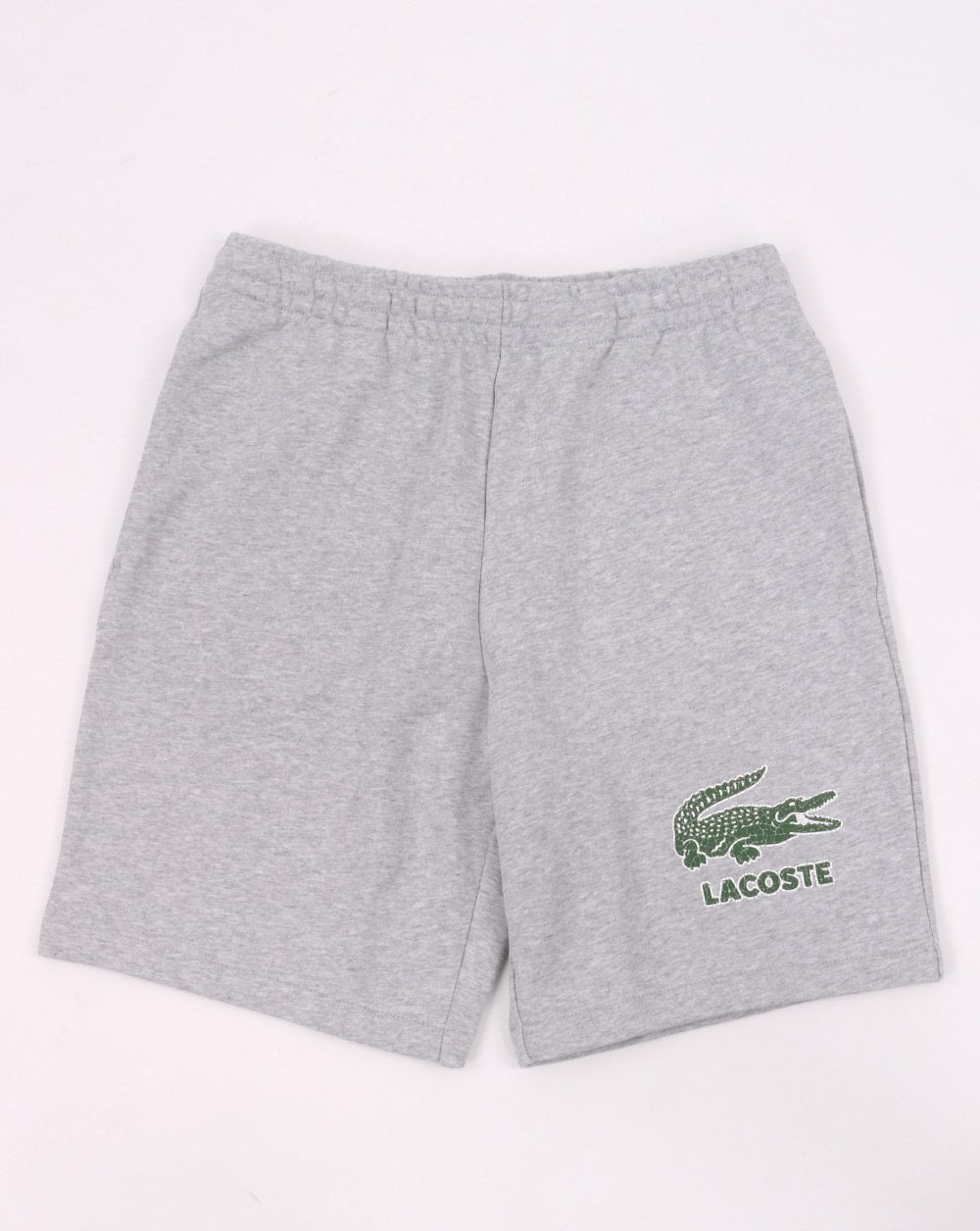 Lacoste Croc Print Shorts Silver Chine