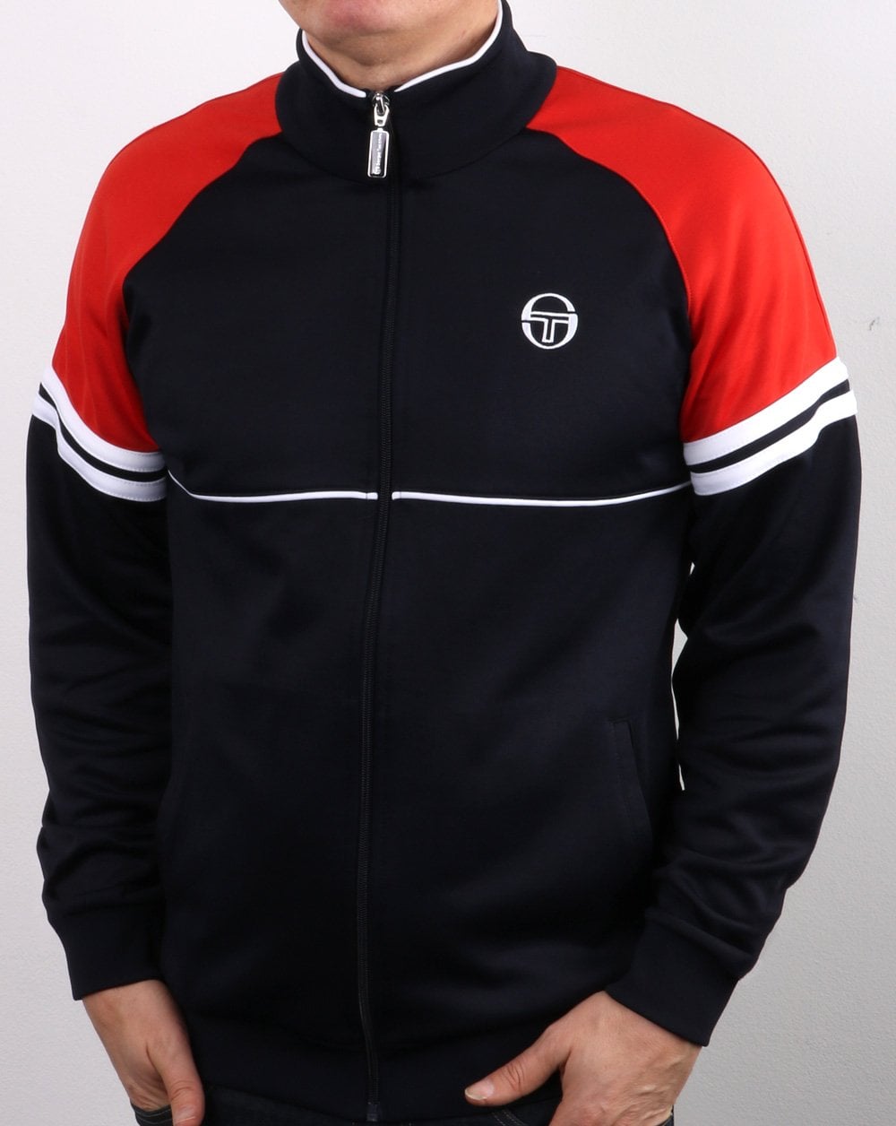 Sergio Tacchini Orion Track Top Navy/Red