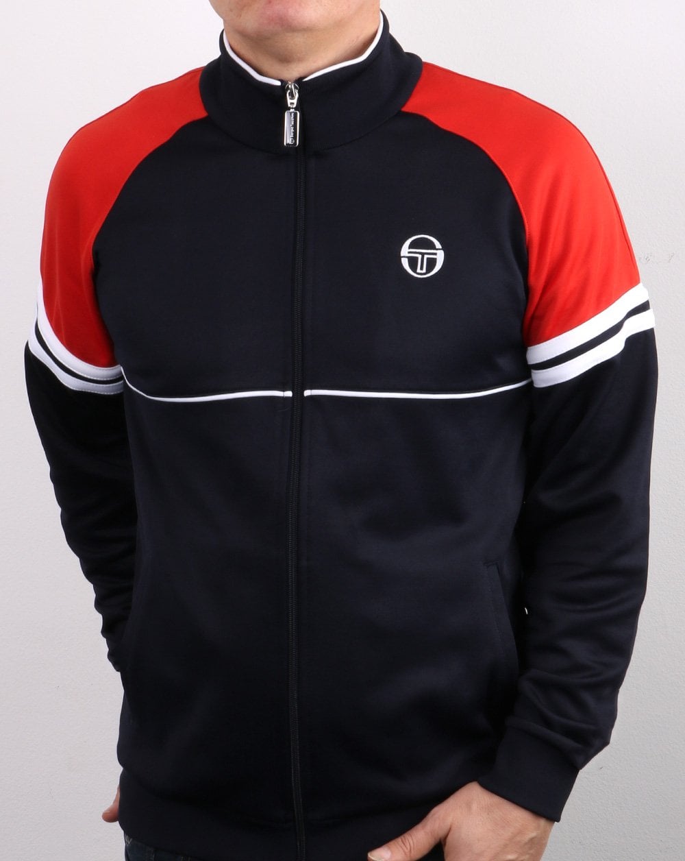 Sergio Tacchini Orion Track Top Navy/Red