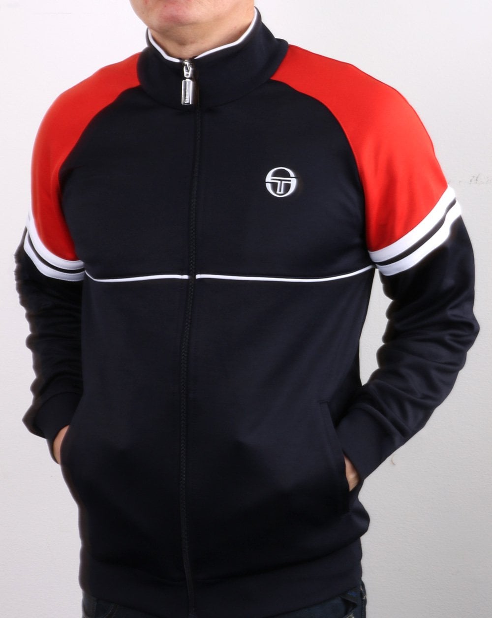 Sergio Tacchini Orion Track Top Navy/Red