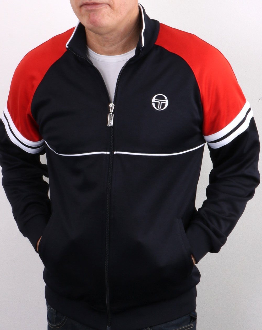 Sergio Tacchini Orion Track Top Navy/Red
