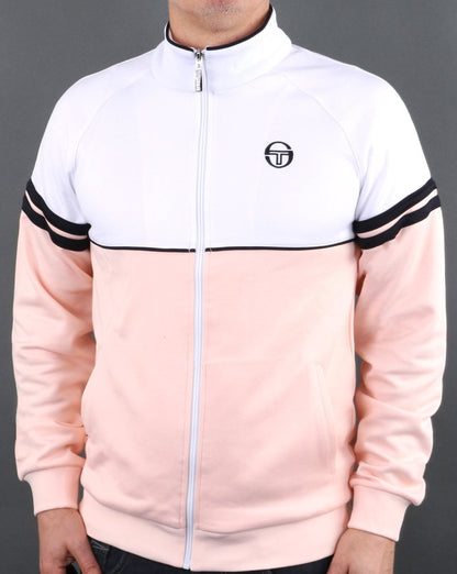 Sergio Tacchini Orion Track Top Soft Peach/White