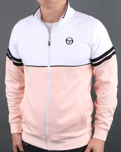 Sergio Tacchini Orion Track Top Soft Peach/White