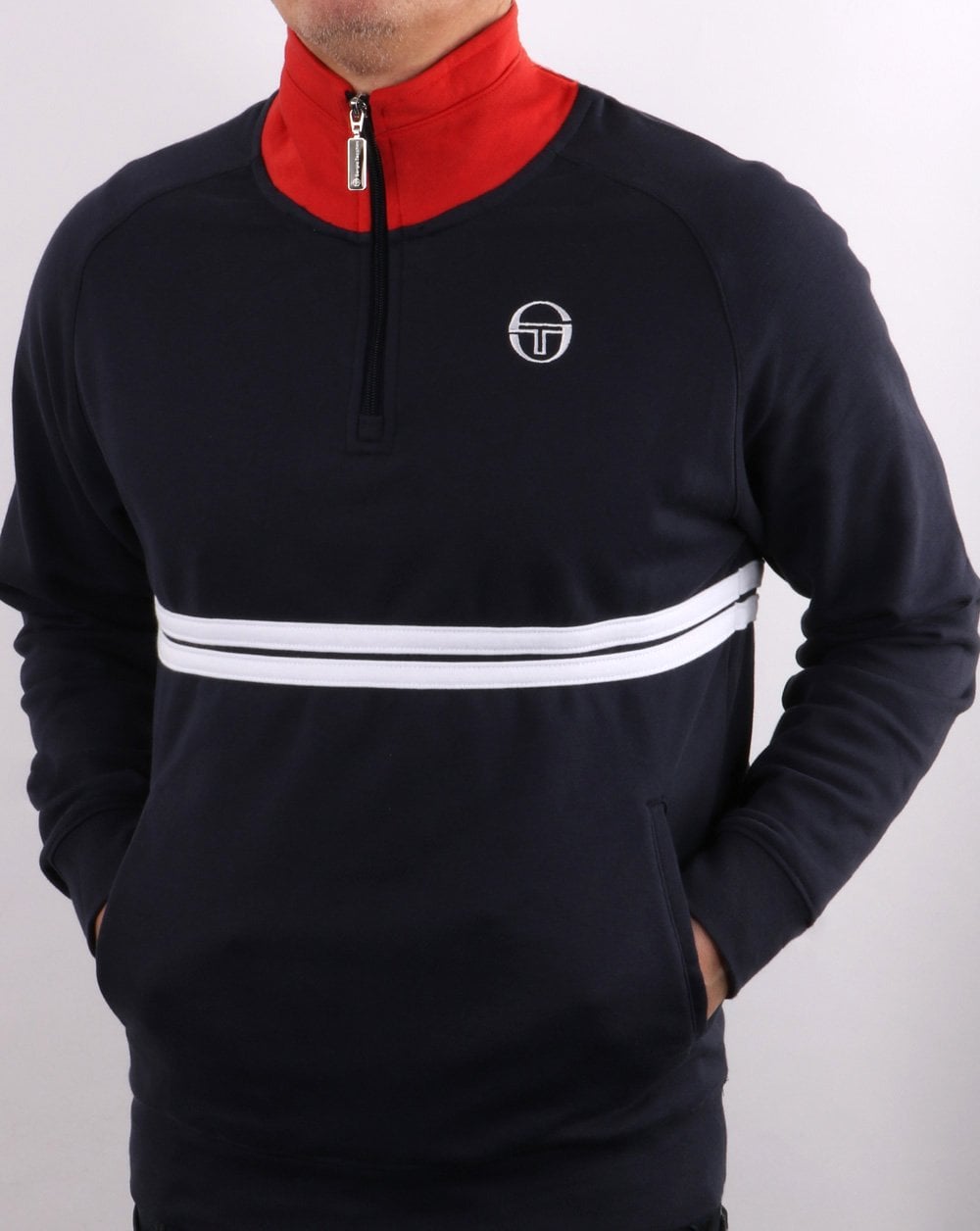 Sergio Tacchini Dallas 1/4 Zip Track Top Navy