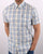 Barbour Tattersall Short Sleeve Shirt Aqua Blue