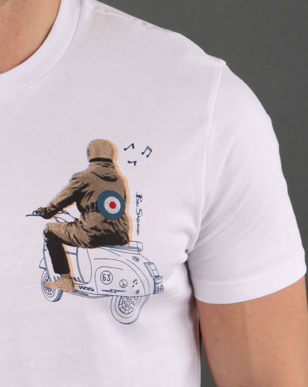 Ben Sherman Mod T-shirt White