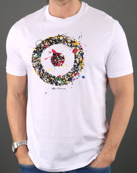 Ben Sherman Painted Target T-shirt White
