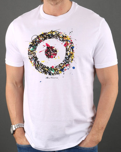 Ben Sherman Painted Target T-shirt White
